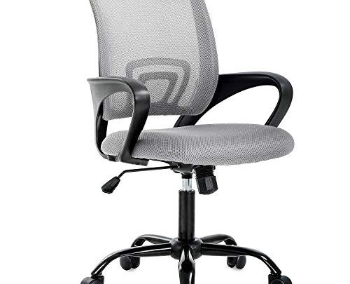 Office Chair Desk Chair Computer Chair Ergonomic Executive Swivel Rolling Chair Desk Task Chair with Lumbar Support for Women&Men, Grey