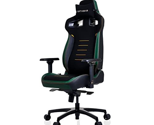 Vertagear PL4800 Ergonomic Big & Tall Gaming Chair Featuring ContourMax Lumbar & VertaAir Seat Systems – RGB LED Kits Upgradeable…