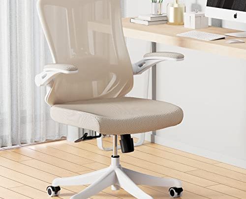 Balmstar Office Chair, Ergonomic Desk Chair Home Office Desk Chairs, Breathable Mid-Back Comfortable Mesh Computer Chair with PU Silent Wheels,…