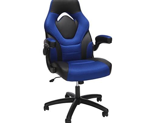 OFM Gaming Chair Ergonomic Racing Style PC Computer Desk Office Chair – 360 Swivel, Integrated Lumbar Support & Headrest, Adjustable…
