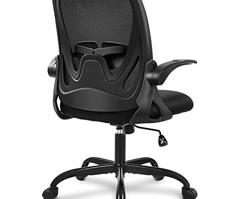 Office Chair Primy Ergonomic Desk Chair with Adjustable Lumbar Support and Height, Swivel Breathable Desk Mesh Computer Chair with Flip…