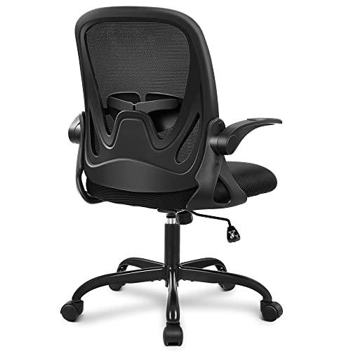 Office Chair Primy Ergonomic Desk Chair with Adjustable Lumbar Support and Height, Swivel Breathable Desk Mesh Computer Chair with Flip…