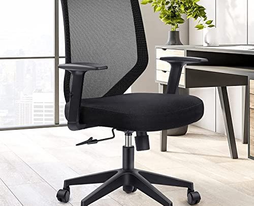 Etasker Ergonomic Office Chair Home: Mesh Desk Chairs with Wheels and Adjustable Arms – Comfortable Computer Desk Chair for Women…
