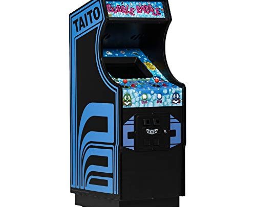 quarter arcades Official Bubble Bobble 1/4 Sized (17 Inches Tall) Mini Arcade Cabinet by Numskull – Playable Replica Retro Arcade…