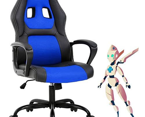 Gaming Chair PC Office Chair Ergonomic Gamer Chair PU Leather Executive Computer Chair with Lumbar Support High Back Adjustable Rolling…