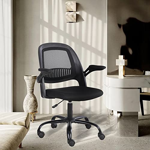 Office Chair Ergonomic Desk Chair Mesh Computer Chair Lumbar Support Modern Executive Adjustable Stool Rolling Swivel Chair