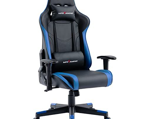MFD Living Gaming Chair High-Back Computer Office Chair PU Leather Racing Executive Ergonomic Adjustable Armrest Swivel E-Sports Chair with Headrest…