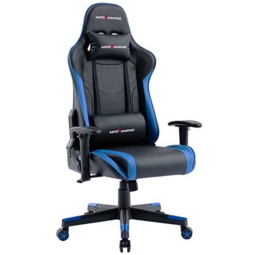 MFD Living Gaming Chair High-Back Computer Office Chair PU Leather Racing Executive Ergonomic Adjustable Armrest Swivel E-Sports Chair with Headrest…