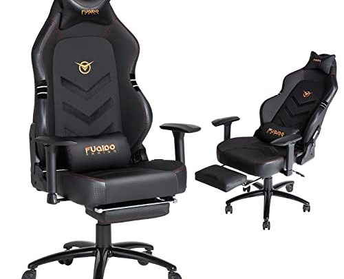 Big and Tall Gaming Chair with Footrest 350lbs-Racing Style Computer Gamer Chair, Ergonomic High Back PC Chair with Wide Seat,…