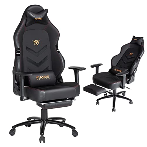 Big and Tall Gaming Chair with Footrest 350lbs-Racing Style Computer Gamer Chair, Ergonomic High Back PC Chair with Wide Seat,…