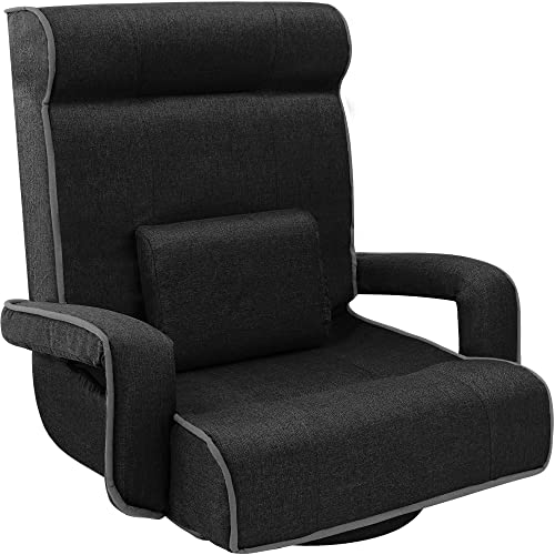 Best Choice Products Oversized Gaming Chair Large 360-Degree High Back Swivel Floor Chair, Big & Tall Multipurpose w/Lumbar Support Pillow,…