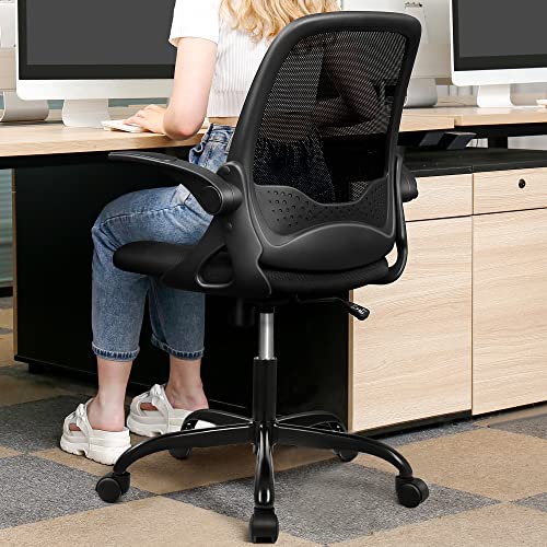 FelixKing Office Chair, Ergonomic Mesh Desk Chair with Adjustable Height, Swivel Computer Rolling Task Chair with Flip-up Arms, Conference Room…