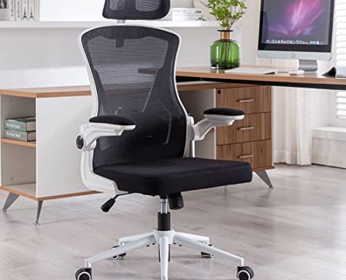 BRTHORY Office Chair Height-Adjustable Ergonomic Desk Chair with Lumbar Support, Breathable Mesh Computer Chair High Back Swivel Task Chair with…