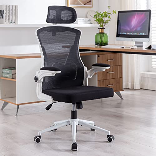 BRTHORY Office Chair Height-Adjustable Ergonomic Desk Chair with Lumbar Support, Breathable Mesh Computer Chair High Back Swivel Task Chair with…