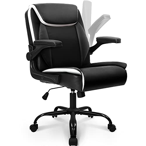 neo chair Office Chair Adjustable Desk Chair Mid Back Executive Desk Comfortable PU Leather Chair Ergonomic Gaming Chair Back Support…