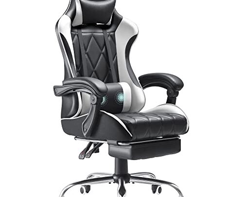 Homall Gaming Chair, Video Game Chair with Footrest and Massage Lumbar Support, Ergonomic High Back Computer Chair with Swivel Seat…