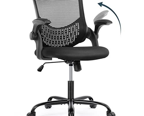 Office Chair, Desk Chairs Mesh Computer Desk Chair with Wheels Ergonomic Office Chair Height Adjustable Swivel Task Chair with Mid…