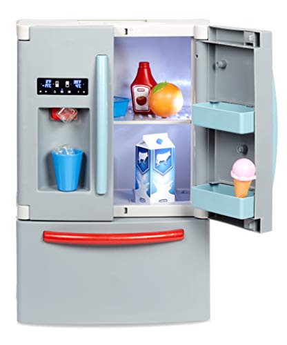 Little Tikes First Fridge Refrigerator with Ice Dispenser Pretend Play Appliance for Kids, Play Kitchen Set with Kitchen Playset Accessories…