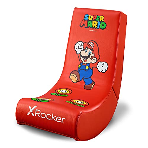 X Rocker Super Star Floor Rocker – Mario, Nintendo Gaming Chair, Red
