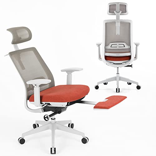 Ergonomic Office Chair High Back Mesh Computer Chair Ergonomic Mesh Chair with Footrest Rocking Function with Adjustable Armrest, Backrest, and…