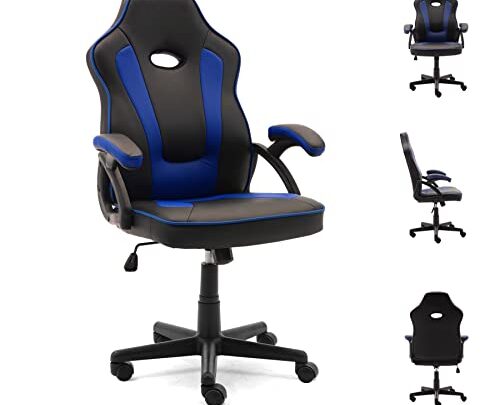 SDOROS Gaming Chair Computer Chair with High Back and Padded Armrests, Ergonomic Design Rocking Game Chair,120°Backrest Rocking Function,3 Point Support,Comfortable…