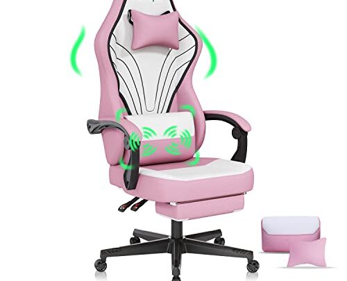 SITMOD Gaming Chair for Adults Lumbar Support Computer Chair Office Chair Racing Fabric High Back PC Adjustable Swivel Ergonomic Chair…