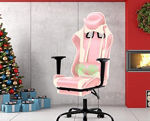 Gaming Chair for Adults with Footrest, PC Chair Silla Gamer Chair Gaming Chair Cheap Game Chair Ergonomic Desk Chair with…
