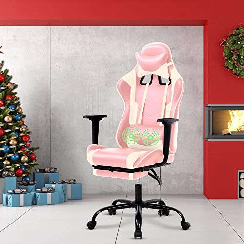 Gaming Chair for Adults with Footrest, PC Chair Silla Gamer Chair Gaming Chair Cheap Game Chair Ergonomic Desk Chair with…