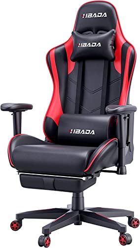 Gaming Chair Ergonomic Racing Chair High Back Computer Chair with Height Adjustment Headrest and Lumbar Support E-Sports Swivel Chair with…