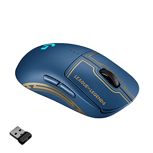 Logitech G PRO Wireless Gaming Mouse – Lightspeed, Hero 25K Sensor, 25,600 DPI, RGB, 4-8 Customizable Buttons, Ambidextrous, Official League…