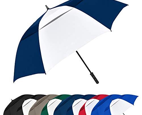 STROMBERGBRAND UMBRELLAS The Vented Tornado 64″ Windproof Waterproof PGA Professional Quality Ultimate Portable Golfers Auto Open Golf Umbrella for Men…