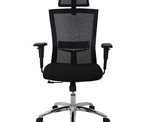 Computer Office Chair with Head Support Back Rocking Chair Ergonomic Mesh Office Chair Adjustable Height Chair Swivel Executive Chair for…