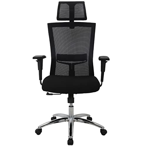 Computer Office Chair with Head Support Back Rocking Chair Ergonomic Mesh Office Chair Adjustable Height Chair Swivel Executive Chair for…