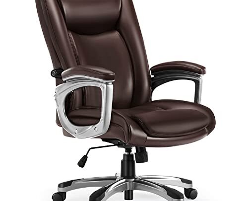 Executive Office Chair Computer Desk Chair with Padded Armrests, Ergonomic Chair High Back Lumbar Support and Adjustable Height & Tilt…