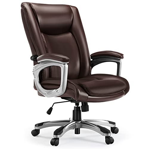 Executive Office Chair Computer Desk Chair with Padded Armrests, Ergonomic Chair High Back Lumbar Support and Adjustable Height & Tilt…