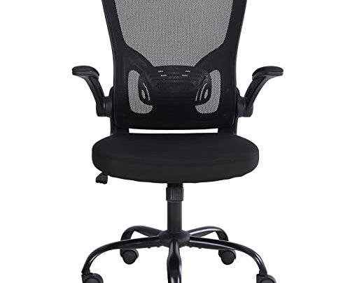 Ergonomic Computer Chair Swivel Chair for Computer Desk Home Office Chair Adjustable Height Chair Armless flip up Arm Mesh Chair…