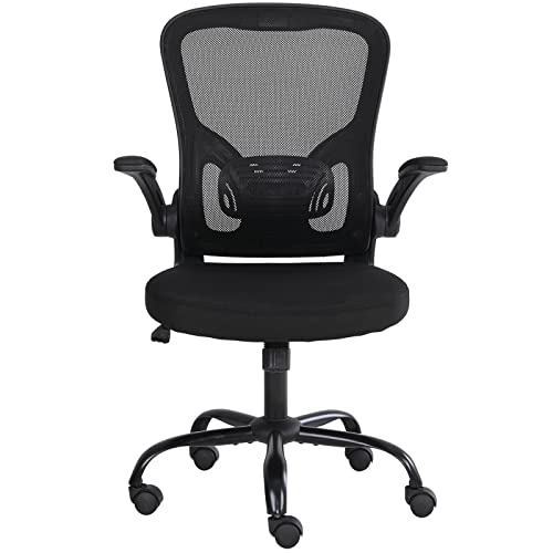 Ergonomic Computer Chair Swivel Chair for Computer Desk Home Office Chair Adjustable Height Chair Armless flip up Arm Mesh Chair…