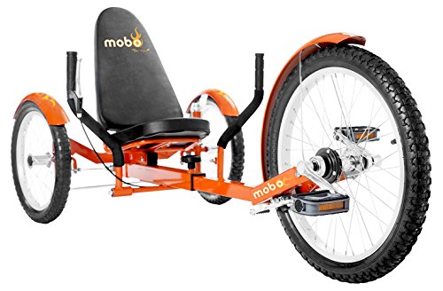 Mobo Cruiser Triton Pro Adult Tricycle for men & women. Beach Cruiser Trike. Adaptive 3-Wheel Bike , Orange, 28 x…