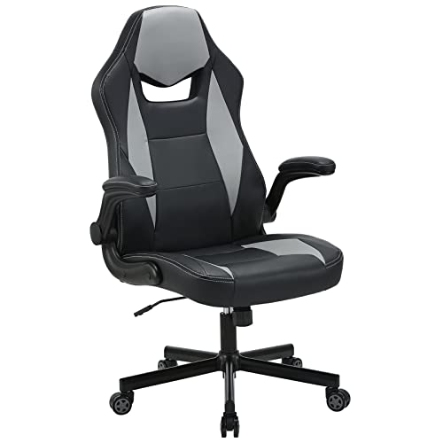 Rocking Office Chair Computer Desk Chair Leather Chair Ergonomic Office Desk Chair with Arm Swivel Adjustable Hight Chair Home Office…