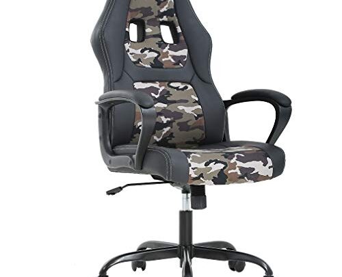 BestOffice Office Chair Gaming Desk Racing Gaming Chair High Back Computer Chair Task Swivel Executive Seat Leather Chair for Home…