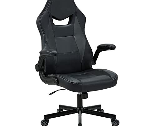 Ergonomic Office Chair,Adjustable Swivel Home Office Desk Chair, Leather Office Chair with Armrest Computer Chair for Heavy People,Comfortable Home Executive…