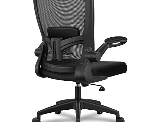 Office Chair, FelixKing Ergonomic Desk Chair Breathable Mesh Chair with Adjustable High Back Lumbar Support Flip-up Armrests, Executive Rolling Swivel…