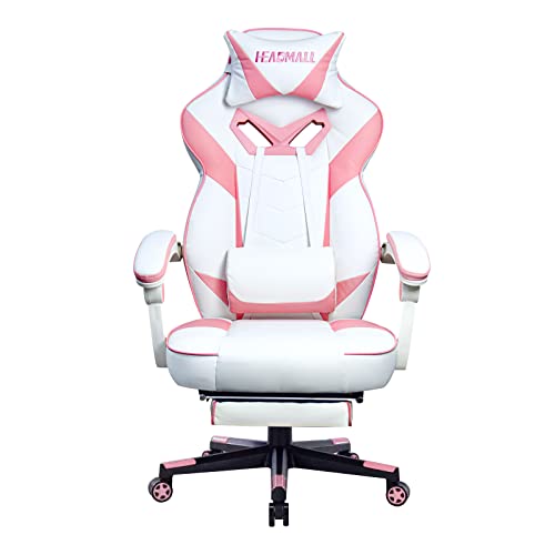 HEADMALL Gaming Chair with Footrest in Option Ergonomic,Video Game Chairs with Lumbar and Head Pillow for Adults Teens Secret Lab