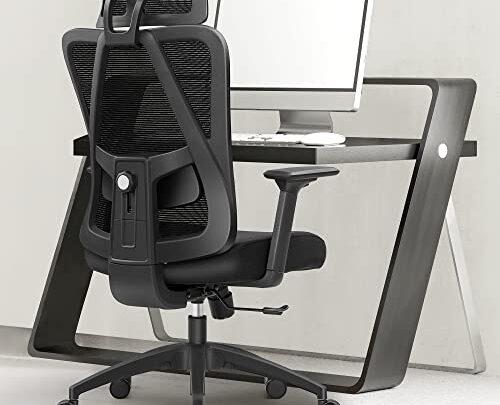 FelixKing Ergonomic Office Chair, Big and Tall Office Chair, Adjustable Headrest with 3D Armrest, Lumbar Support and PU Wheels, Swivel…
