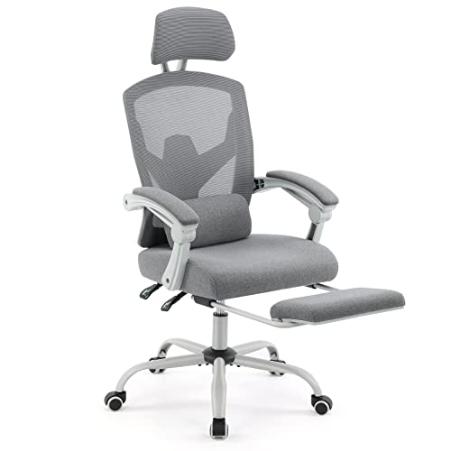 Ergonomic Office Chair, High Back Mesh Computer Chairs, Home Desk Chair with Adjustable Headrest and Lumbar Support, Swivel Rolling Executive…
