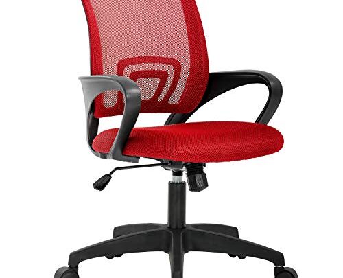 Home Office Chair Ergonomic Desk Chair Mesh Computer Chair with Lumbar Support Armrest Executive Rolling Swivel Adjustable Mid Back Task…