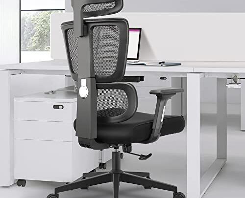 Primy Ergonomic Office Chair Gaming Chair, High Back Breathable Mesh Desk Chair, Comfortable Ergonomic Computer Chair with Adjustable Lumbar Support,…