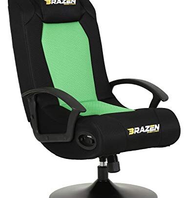 BraZen Stag 2.1 Bluetooth Surround Sound Gaming Chair – Green/Black