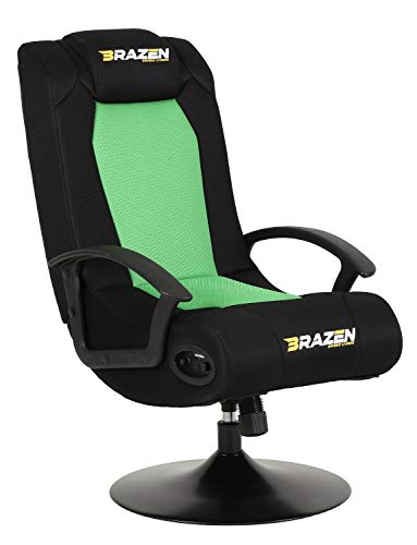 BraZen Stag 2.1 Bluetooth Surround Sound Gaming Chair – Green/Black