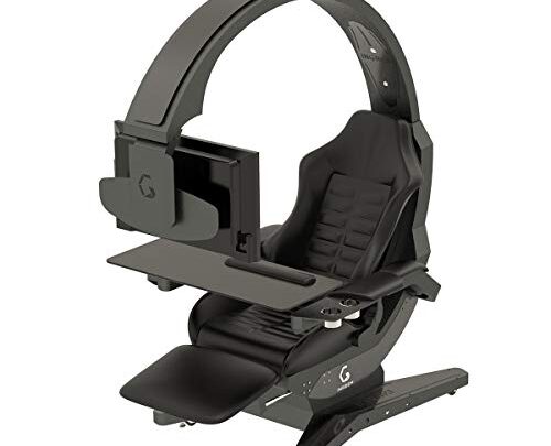 YUYTIN Computer Game Chair Video Game Chairs Gaming Chair Ergonomic Computer Cockpit Happy-Chair-Esports-Chair with Comfortable Neck and Lumbar Spine Tiresome,H